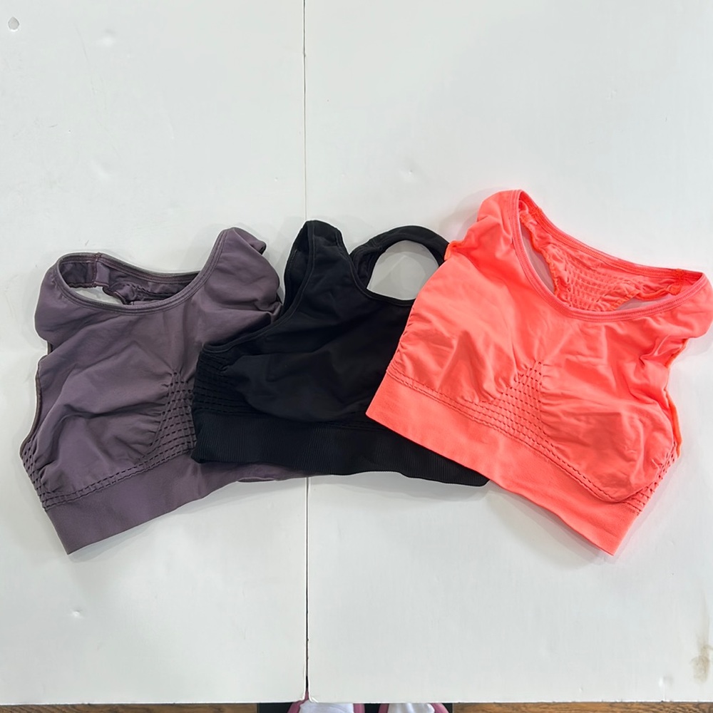 Set of Three Sweaty Betty Stamina Sports Bras Size M VGUC
